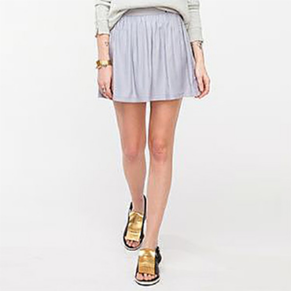 NWOT: MADEWELL Arven Skirt, Light Grey, XS/34